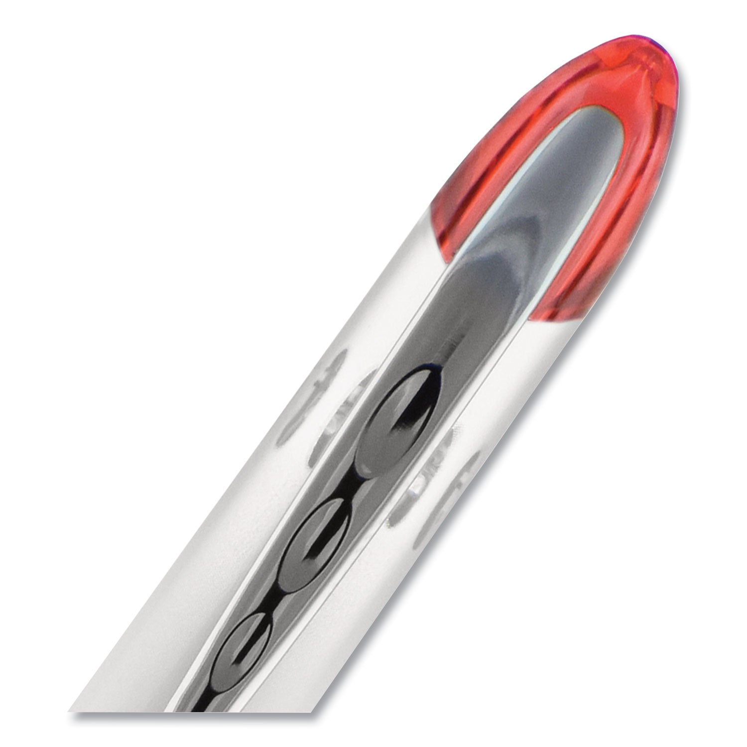 vision-elite-hybrid-gel-pen-stick-bold-08-mm-red-ink-white-red-clear-barrel_ubc69023 - 5