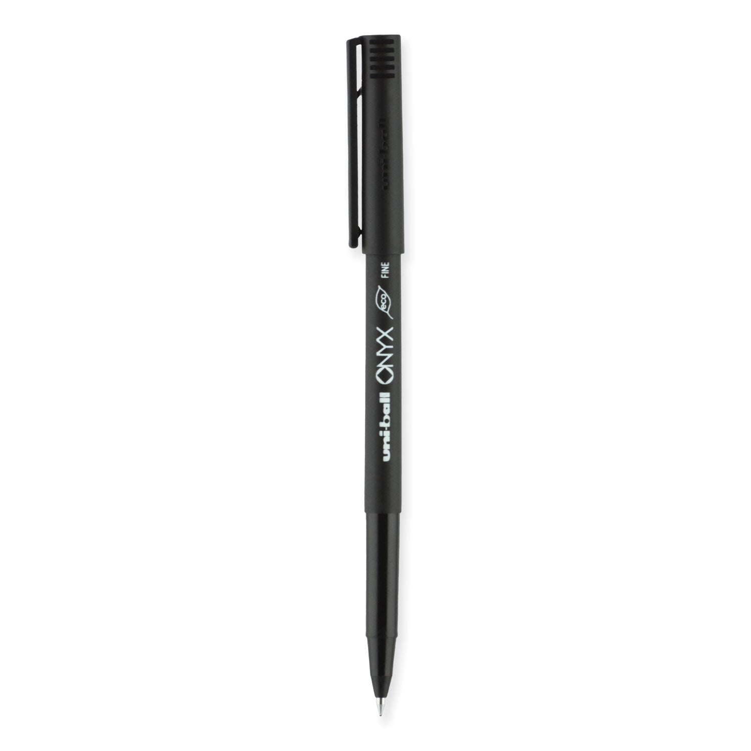 onyx-roller-ball-pen-stick-fine-07-mm-black-ink-black-barrel-72-pack_ubc2013567 - 2