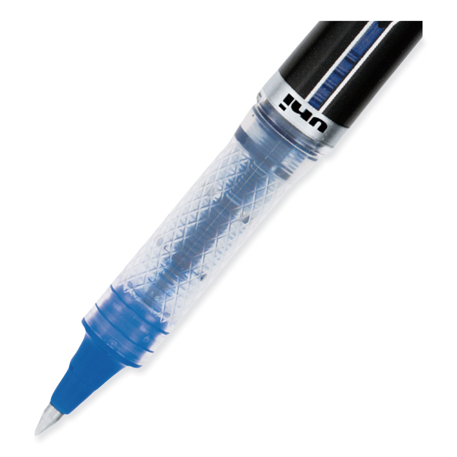 vision-elite-hybrid-gel-pen-stick-extra-fine-05-mm-blue-ink-black-blue-clear-barrel_ubc69021 - 2