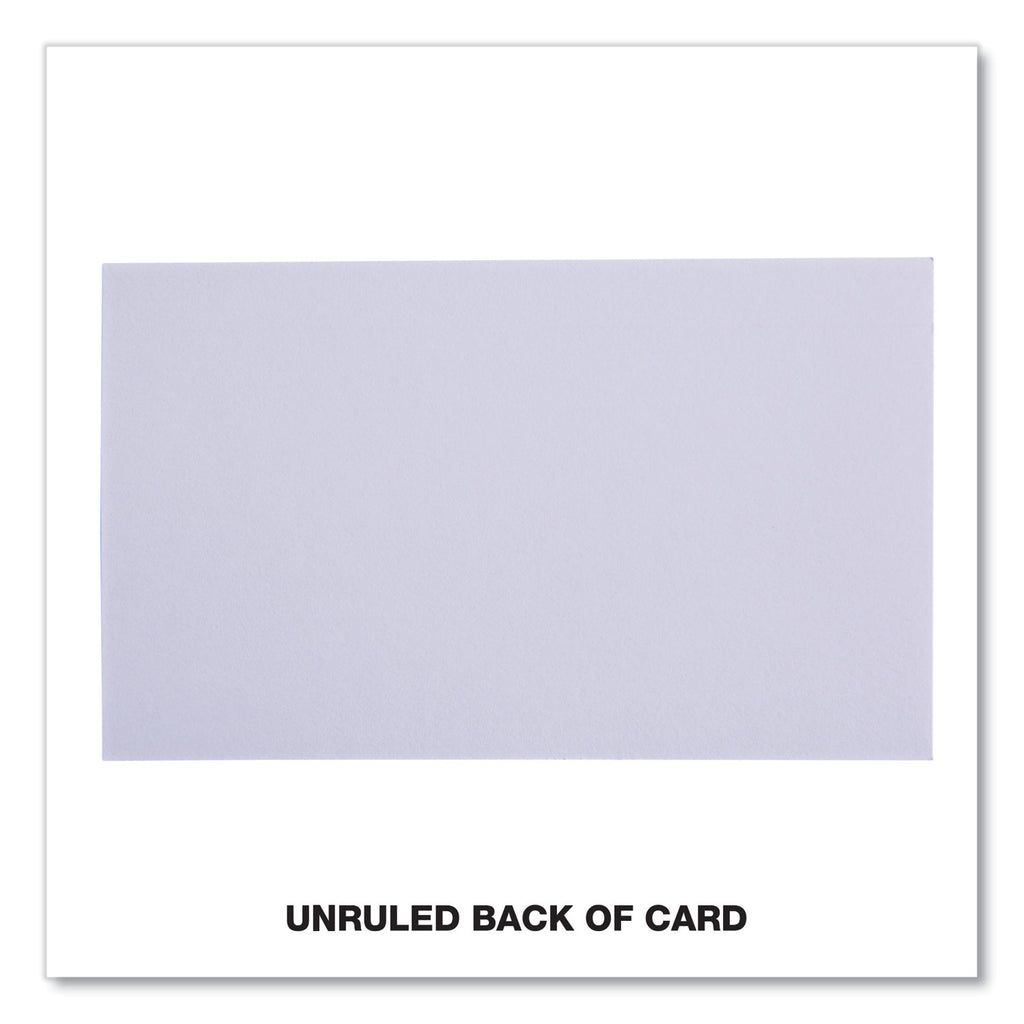 Ruled Index Cards, 3 x 5, White, 100/Pack
