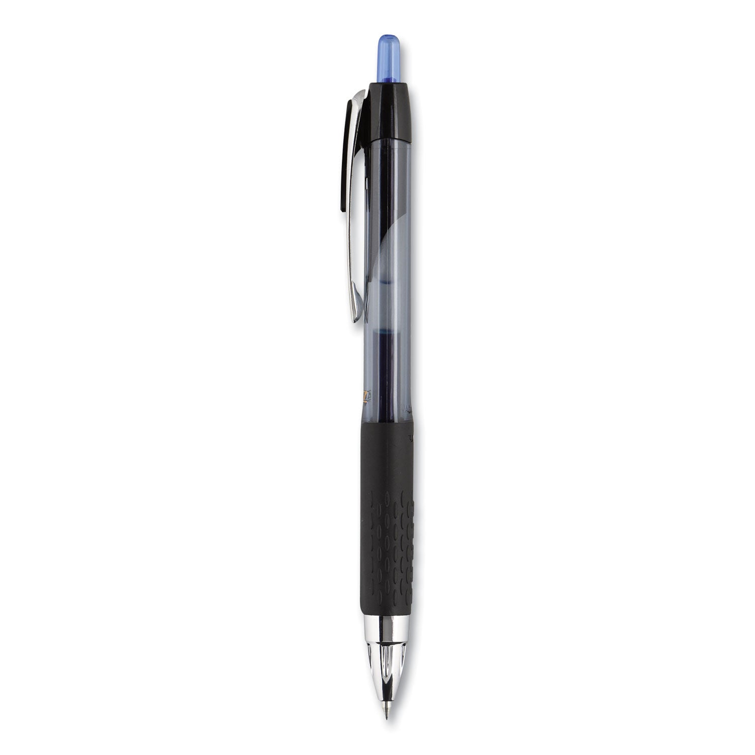 signo-207-gel-pen-retractable-fine-05-mm-blue-ink-smoke-black-blue-barrel-dozen_ubc61256 - 3