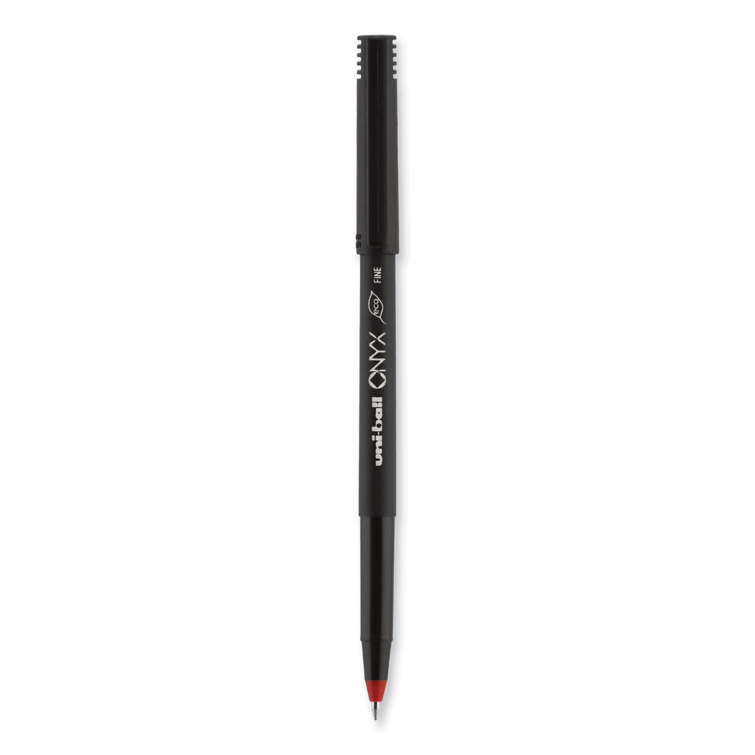 onyx-roller-ball-pen-stick-fine-07-mm-red-ink-black-red-barrel-dozen_ubc60144 - 2