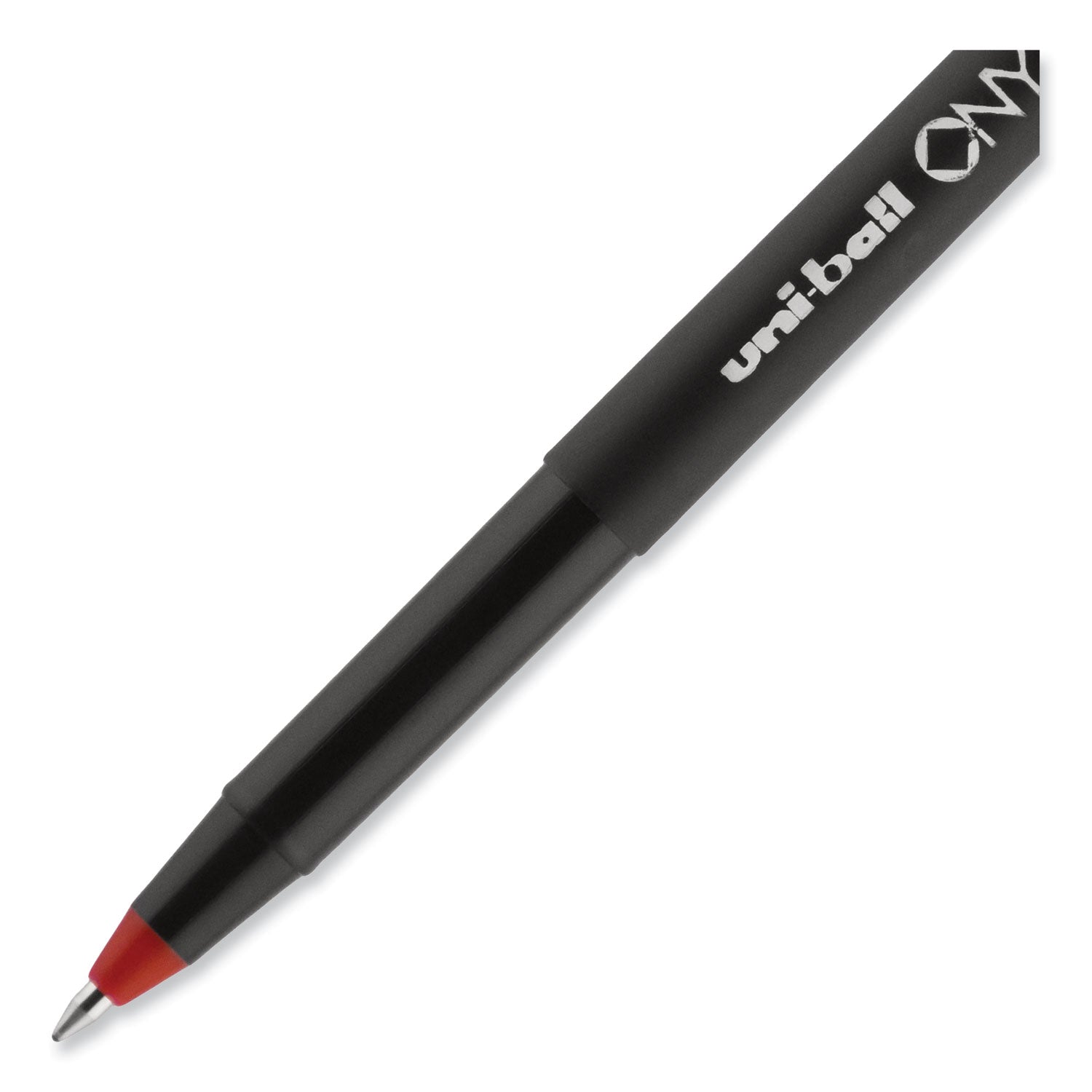 onyx-roller-ball-pen-stick-fine-07-mm-red-ink-black-red-barrel-dozen_ubc60144 - 5