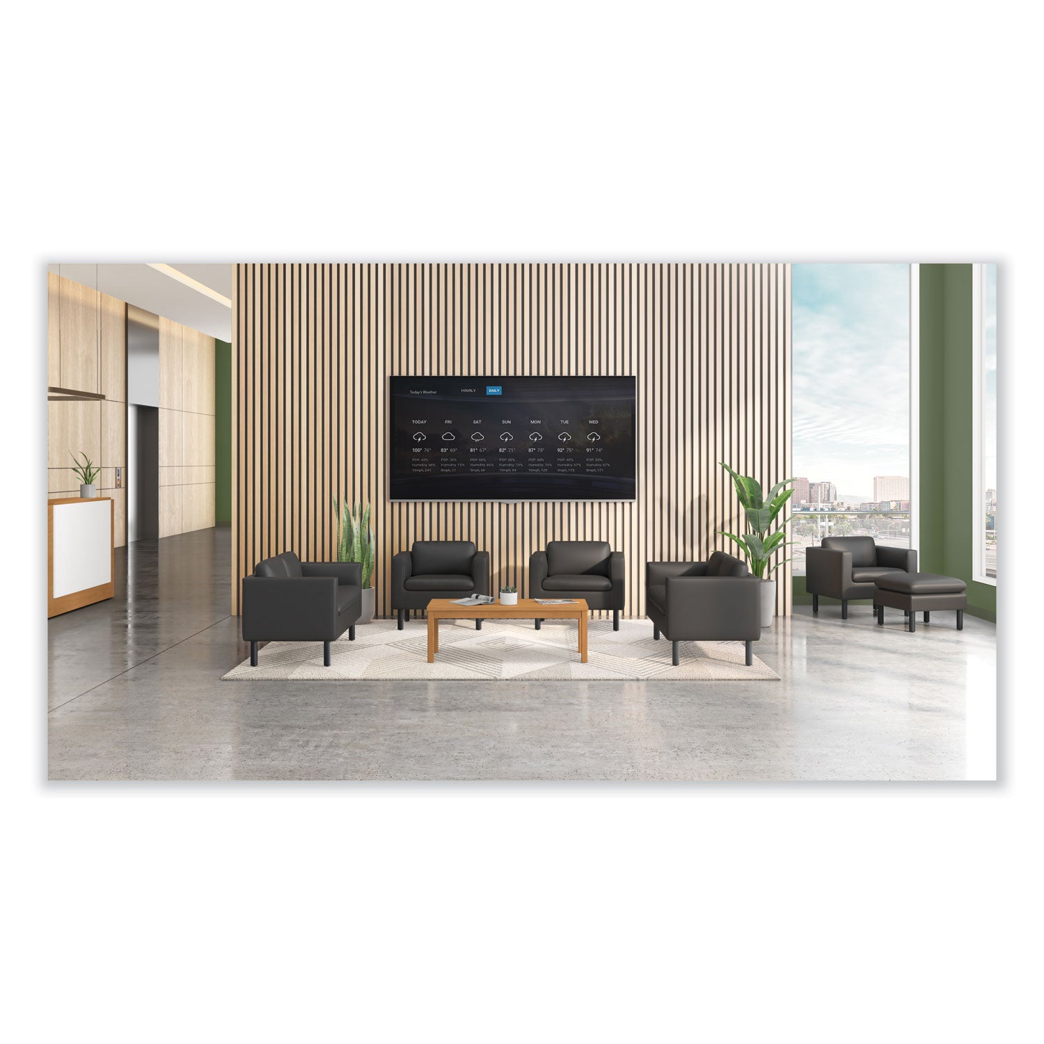 Laminate Occasional Table, Rectangular, 48w x 20d x 16h, Harvest