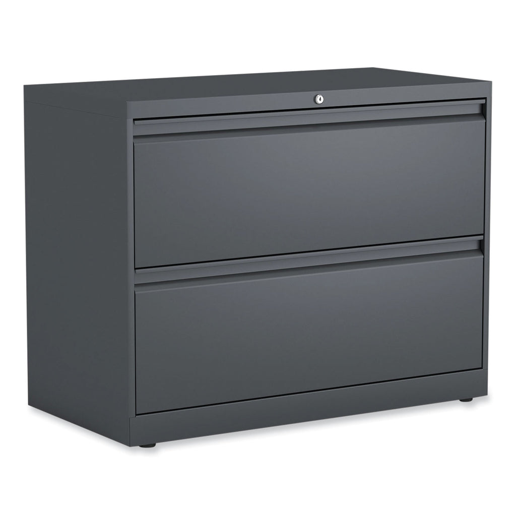 Lateral File, 2 Legal/Letter/A4/A5-Size File Drawers, Charcoal, 36" x 18.63" x 28