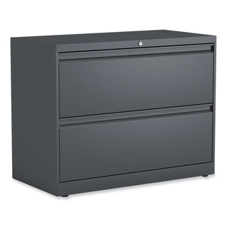 Lateral File, 2 Legal/Letter/A4/A5-Size File Drawers, Charcoal, 36" x 18.63" x 28