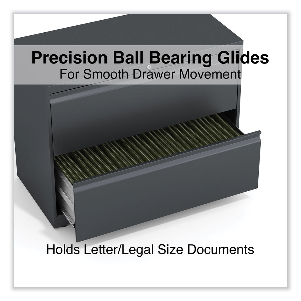 Lateral File, 2 Legal/Letter/A4/A5-Size File Drawers, Charcoal, 36" x 18.63" x 28