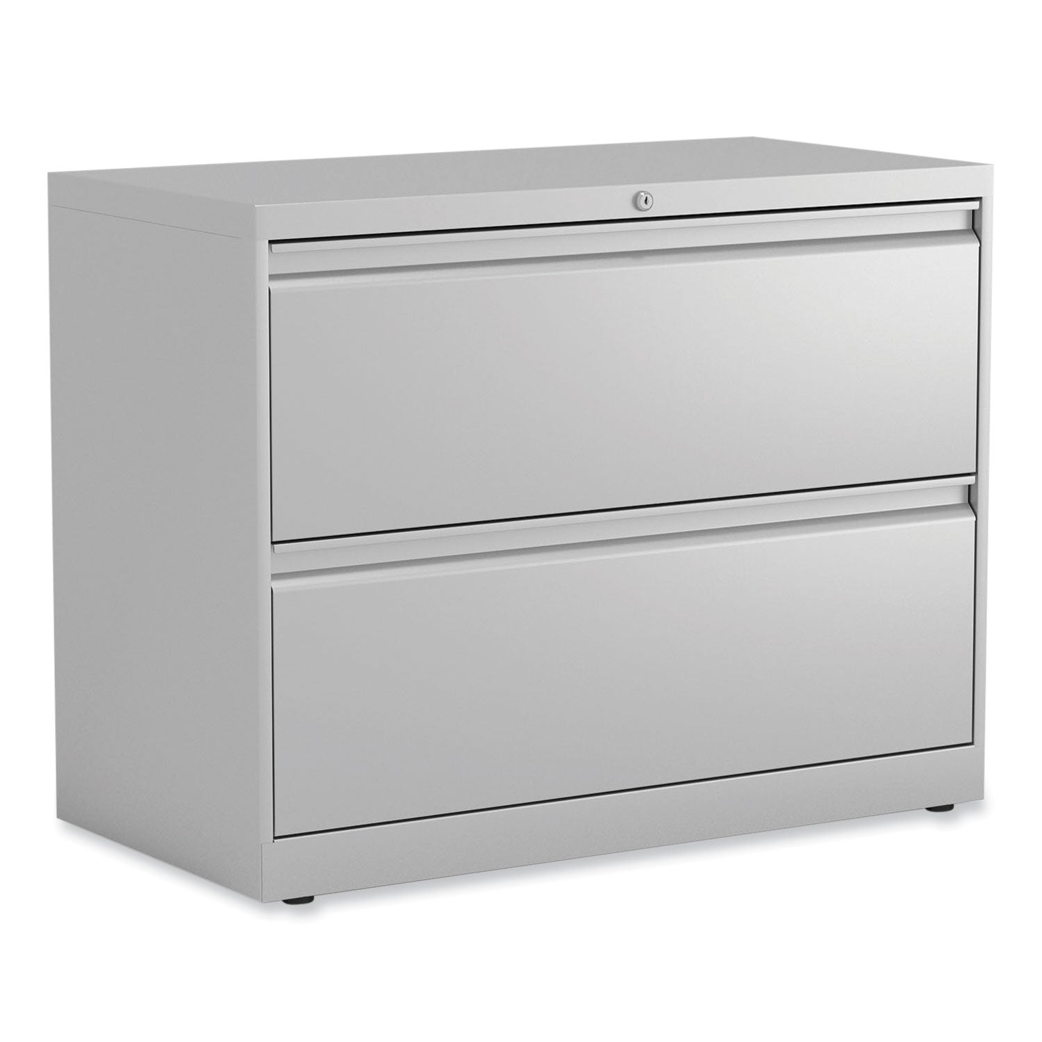 Lateral File, 2 Legal/Letter-Size File Drawers, Light Gray, 36" x 18.63" x 28