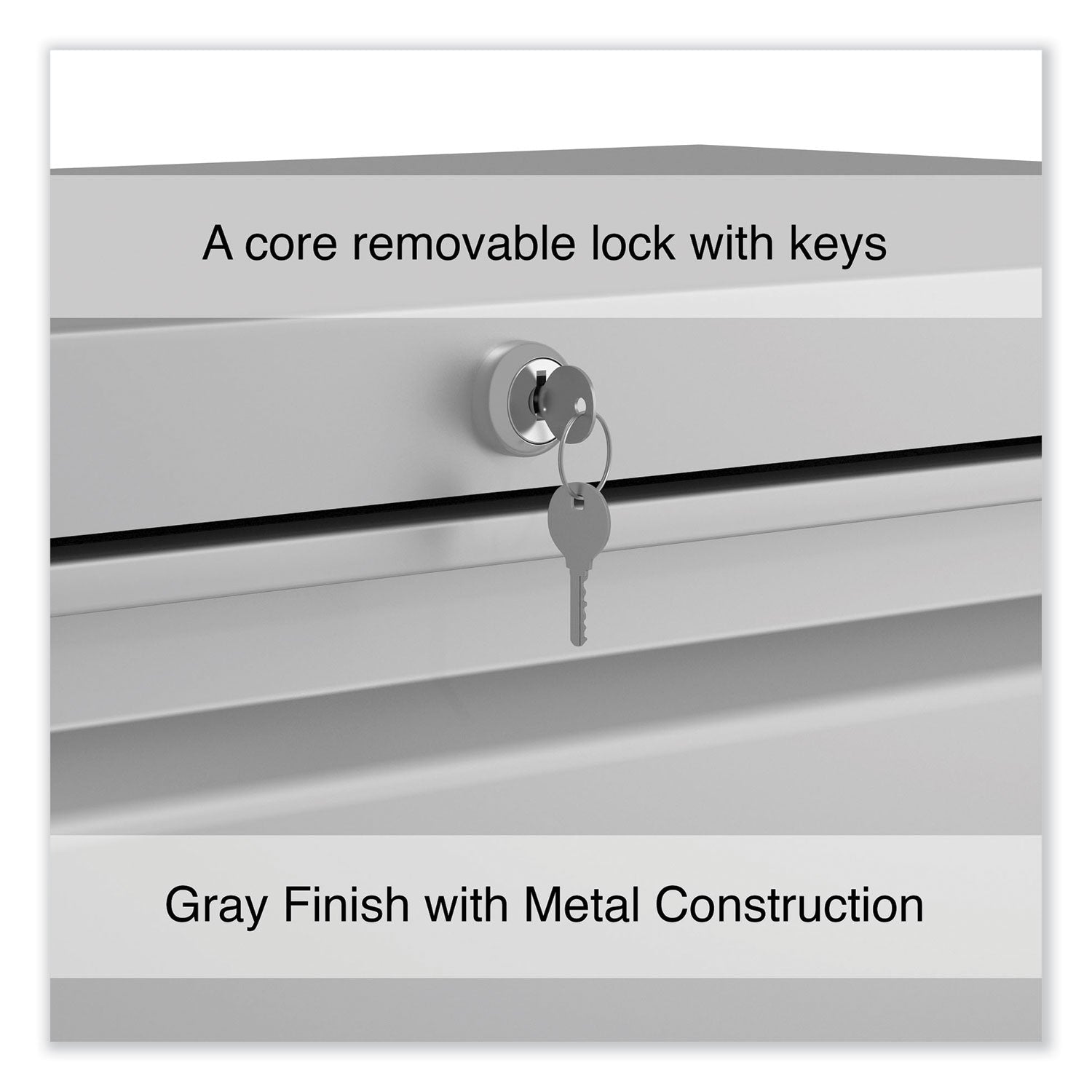 Lateral File, 2 Legal/Letter-Size File Drawers, Light Gray, 36" x 18.63" x 28