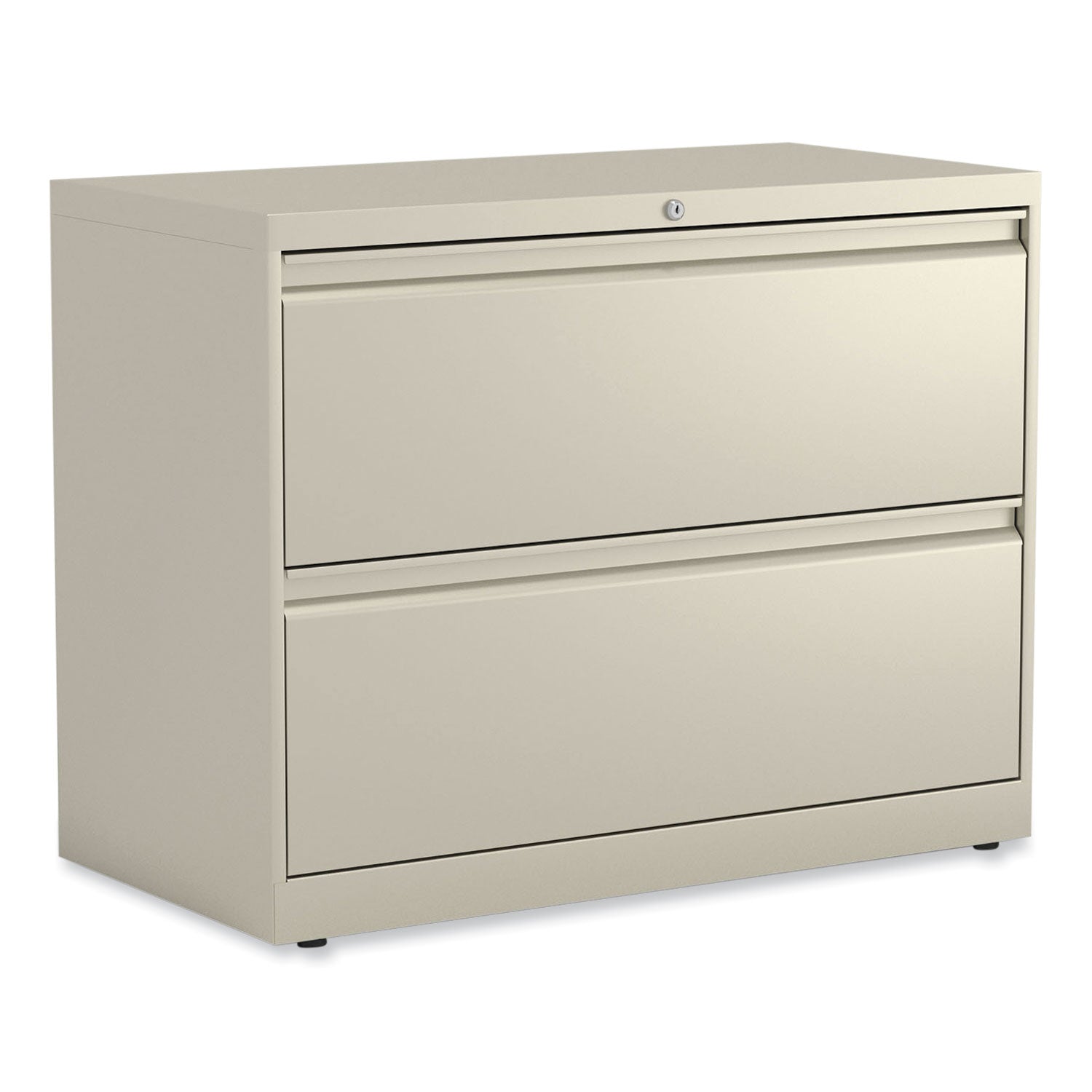 Lateral File, 2 Legal/Letter-Size File Drawers, Putty, 36" x 18.63" x 28