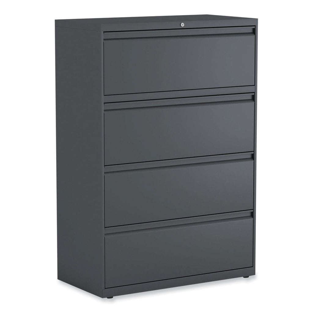 Lateral File, 4 Legal/Letter/A4/A5-Size File Drawers, Charcoal, 36" x 18.63" x 52.5