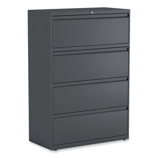 Lateral File, 4 Legal/Letter/A4/A5-Size File Drawers, Charcoal, 36" x 18.63" x 52.5