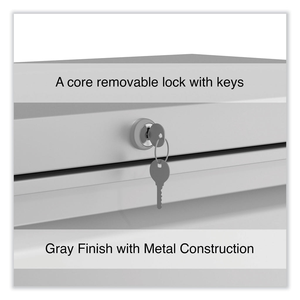 Lateral File, 4 Legal/Letter-Size File Drawers, Light Gray, 36" x 18.63" x 52.5