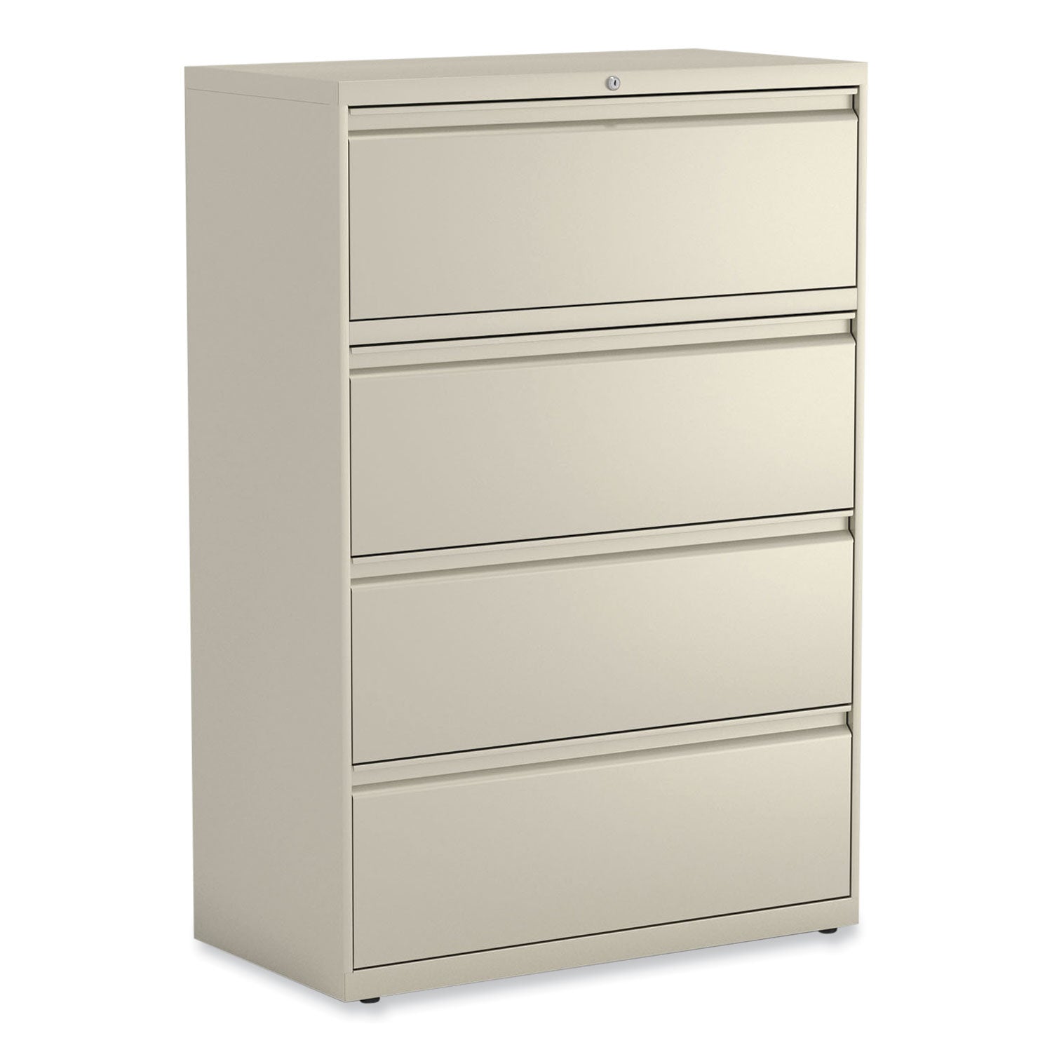 Lateral File, 4 Legal/Letter-Size File Drawers, Putty, 36" x 18.63" x 52.5