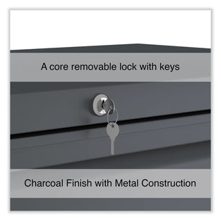 Lateral File, 5 Legal/Letter/A4/A5-Size File Drawers, Charcoal, 36" x 18.63" x 67.63