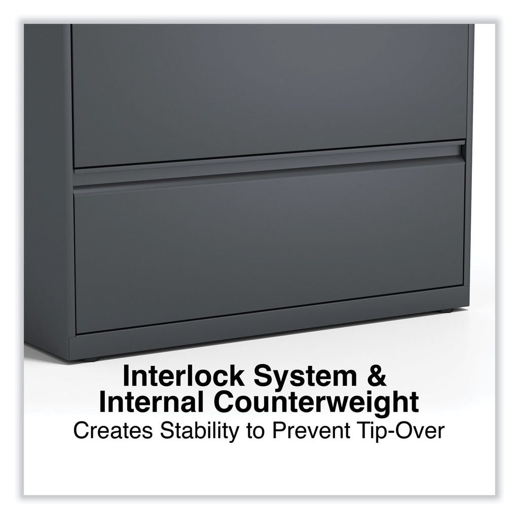 Lateral File, 5 Legal/Letter/A4/A5-Size File Drawers, Charcoal, 36" x 18.63" x 67.63