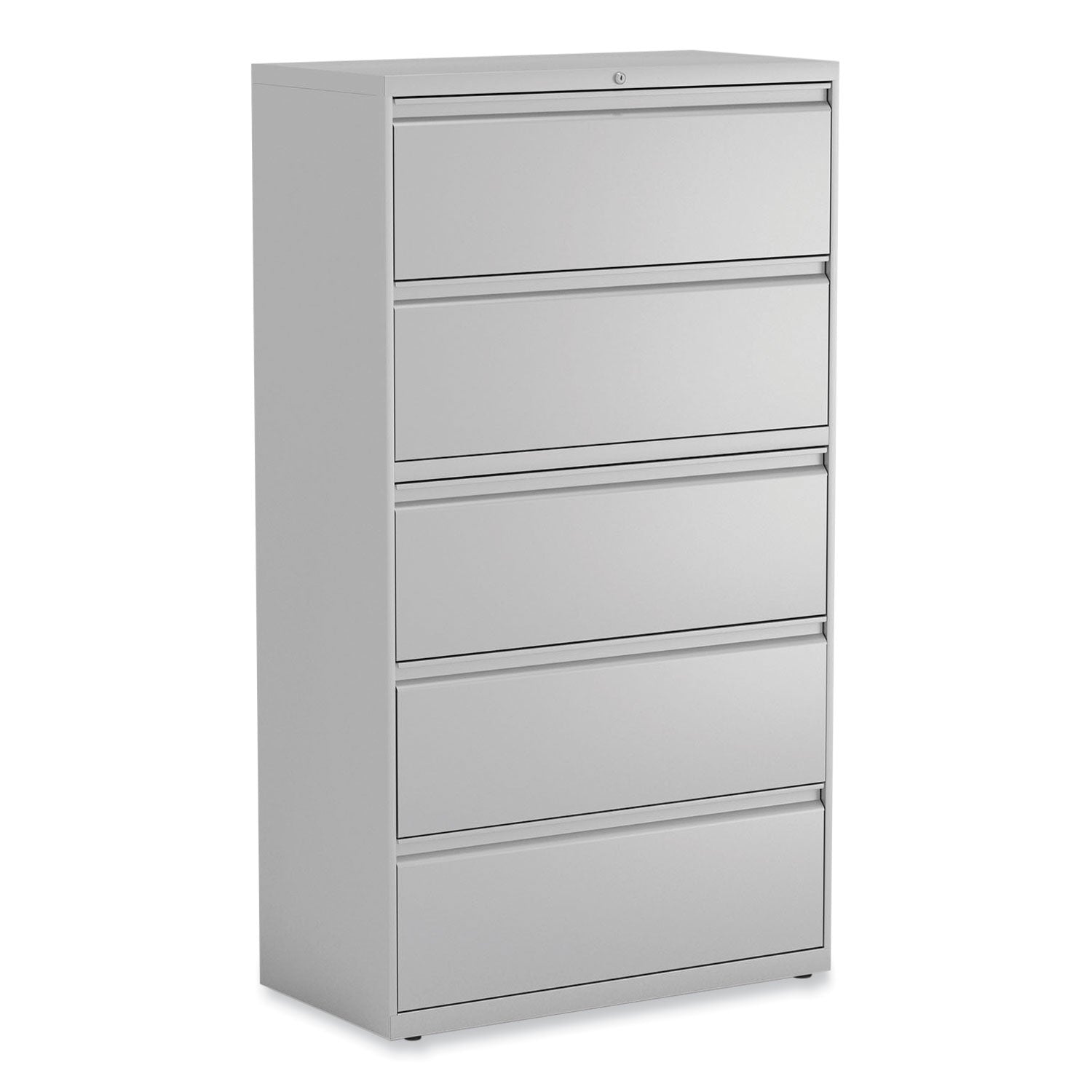 Lateral File, 5 Legal/Letter/A4/A5-Size File Drawers, Light Gray, 36" x 18.63" x 67.63