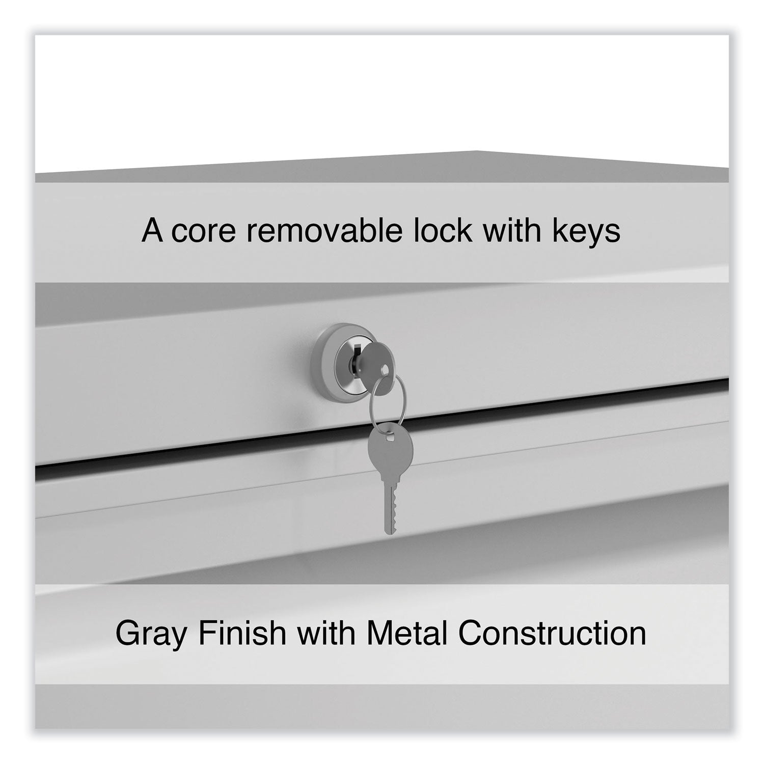 Lateral File, 5 Legal/Letter/A4/A5-Size File Drawers, Light Gray, 36" x 18.63" x 67.63