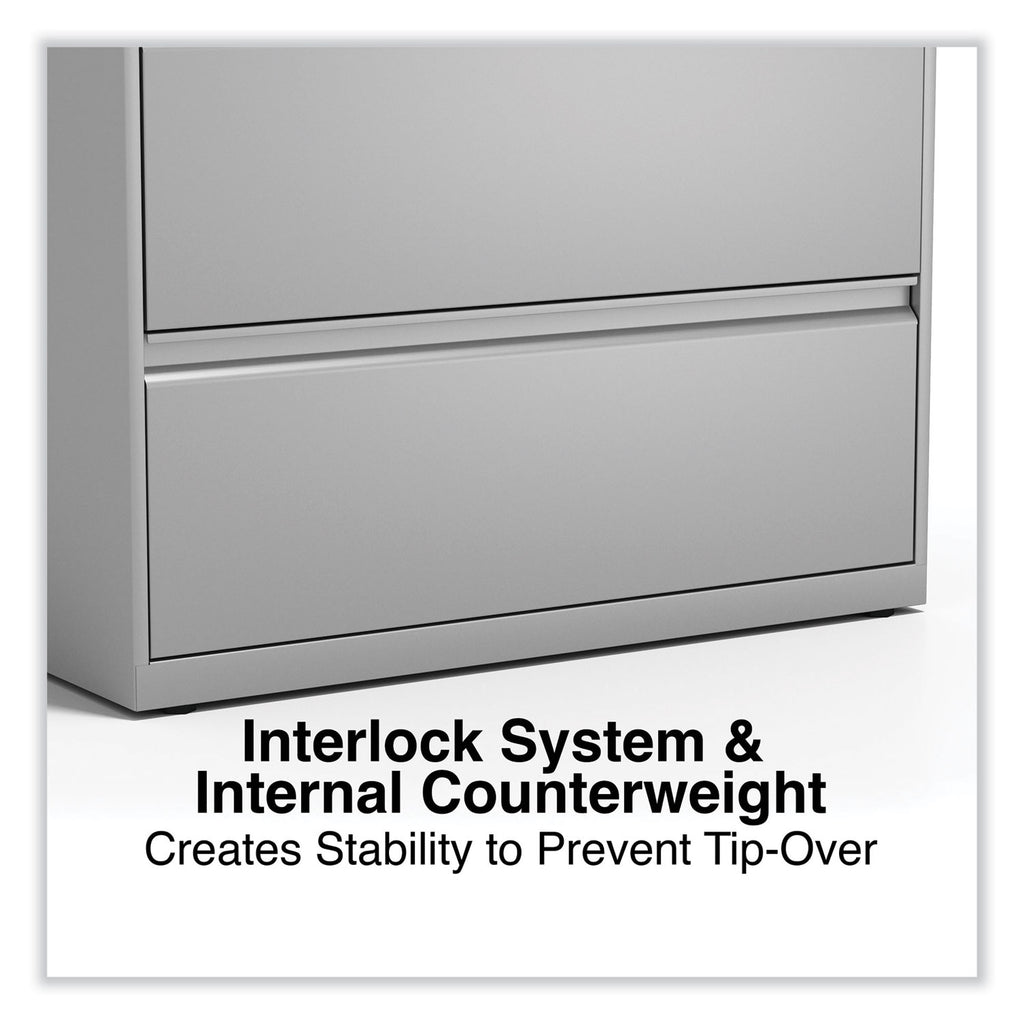 Lateral File, 5 Legal/Letter/A4/A5-Size File Drawers, Light Gray, 36" x 18.63" x 67.63
