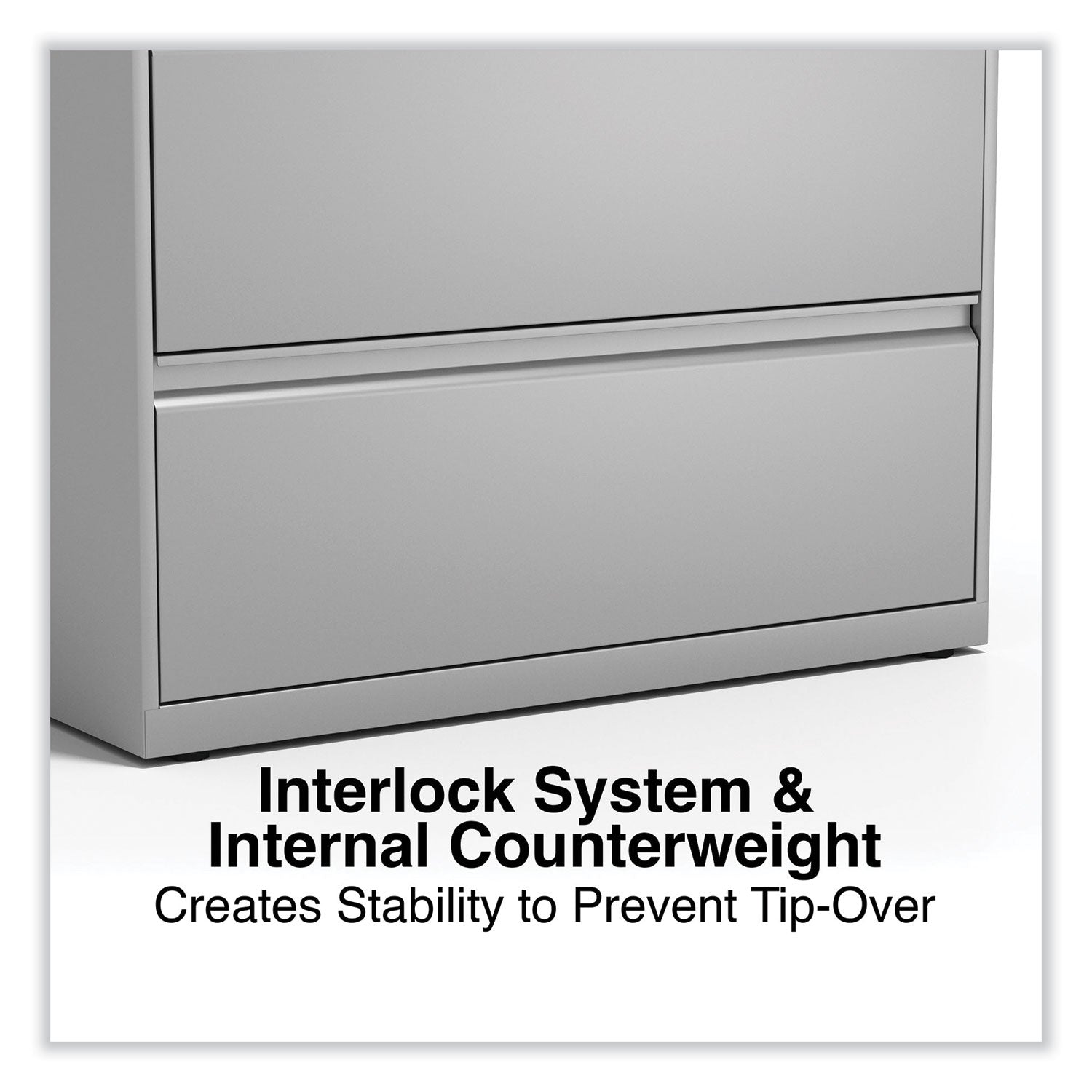 Lateral File, 5 Legal/Letter/A4/A5-Size File Drawers, Light Gray, 36" x 18.63" x 67.63