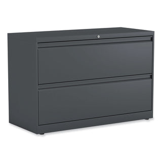 Lateral File, 2 Legal/Letter-Size File Drawers, Charcoal, 42" x 18.63" x 28