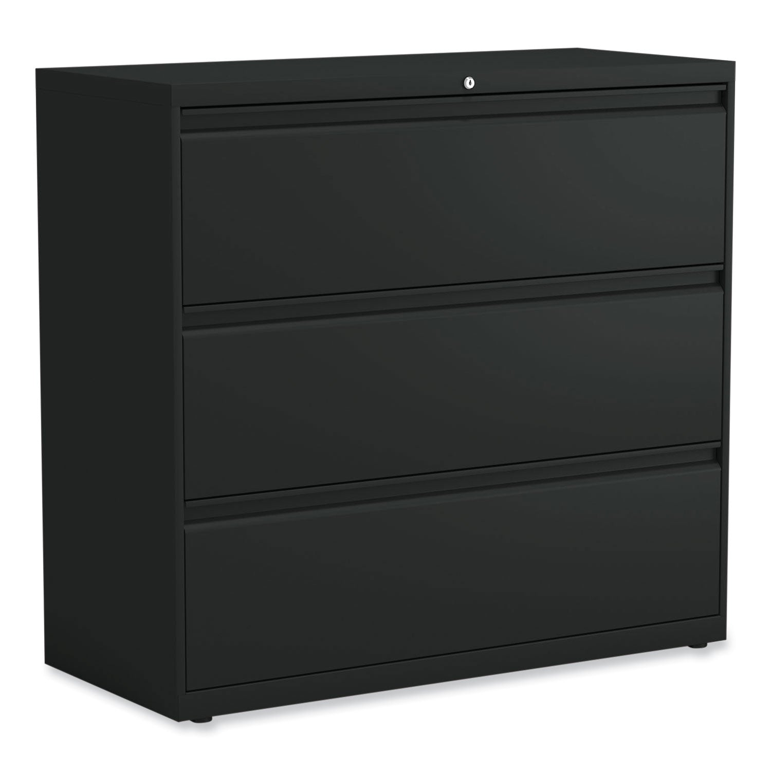Lateral File, 3 Legal/Letter/A4/A5-Size File Drawers, Black, 42" x 18.63" x 40.25
