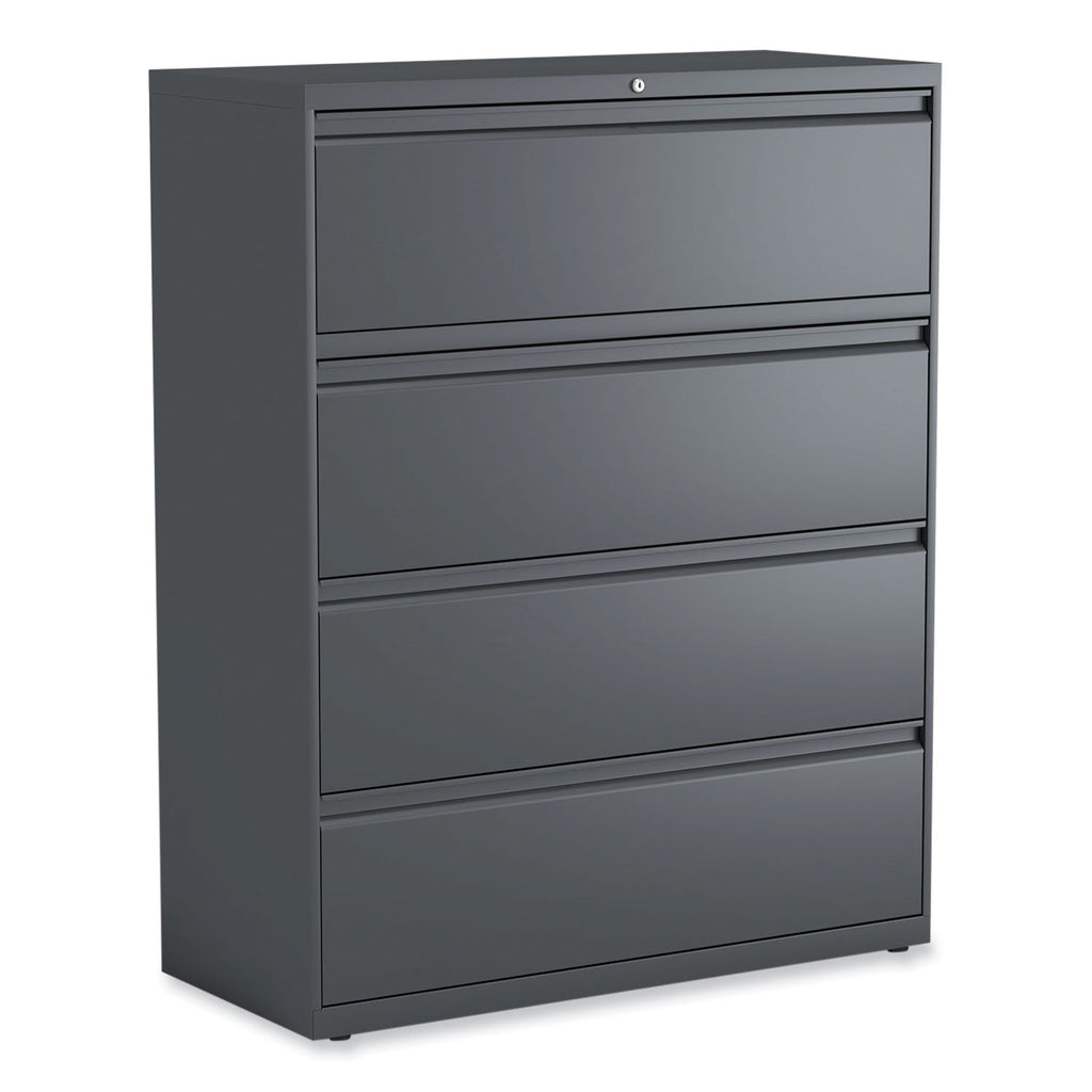 Lateral File, 4 Legal/Letter/A4/A5-Size File Drawers, Charcoal, 42" x 18.63" x 52.5