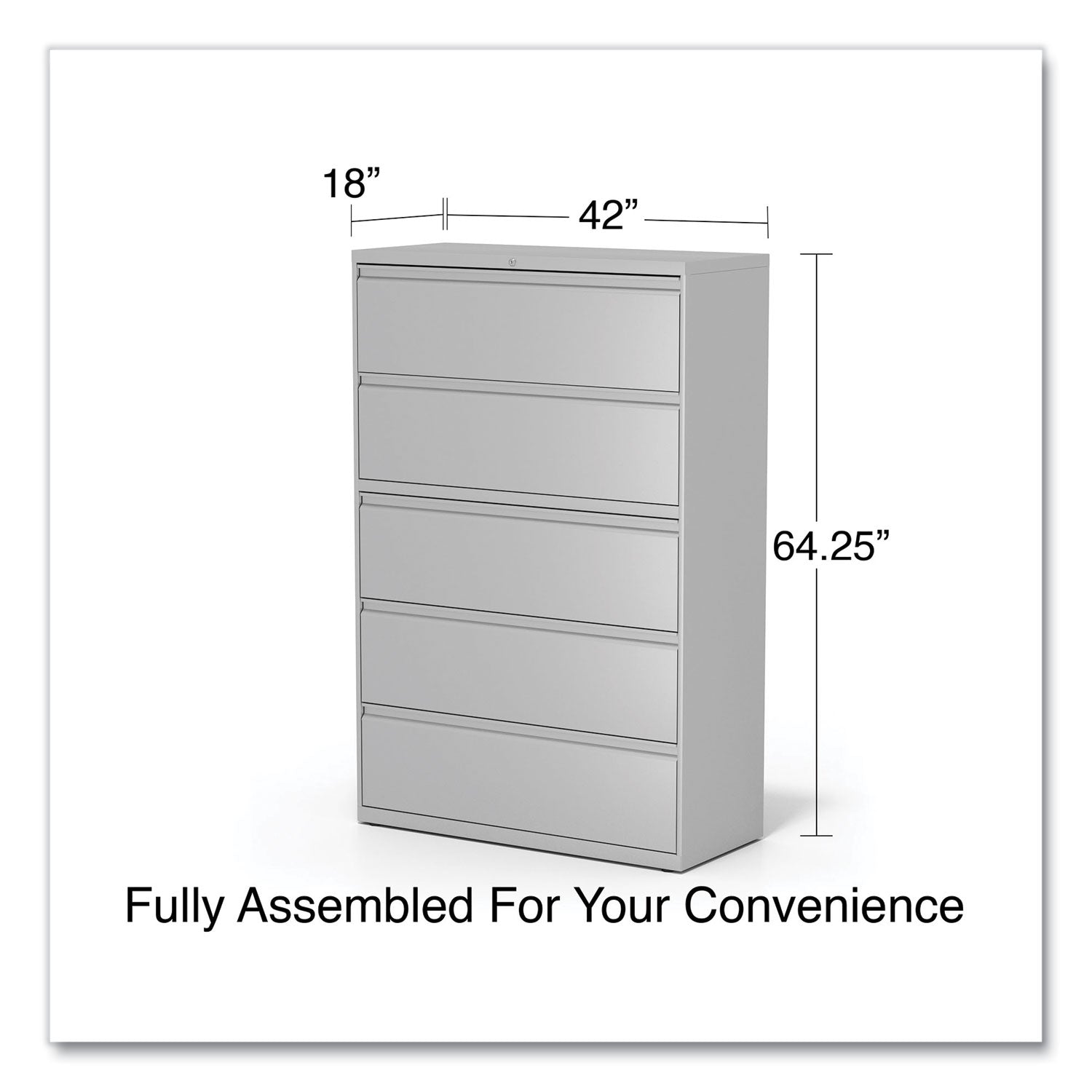 lateral-file-5-legal-letter-a4-a5-size-file-drawers-1-roll-out-posting-shelf-light-gray-42-x-1863-x-6763_alehlf4267lg - 6