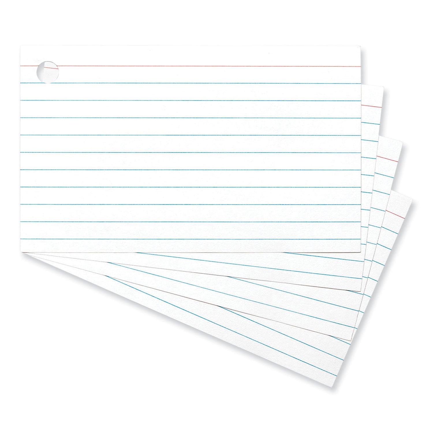 ring-index-cards-ruled-3-x-5-white-100-pack_unv47300 - 1