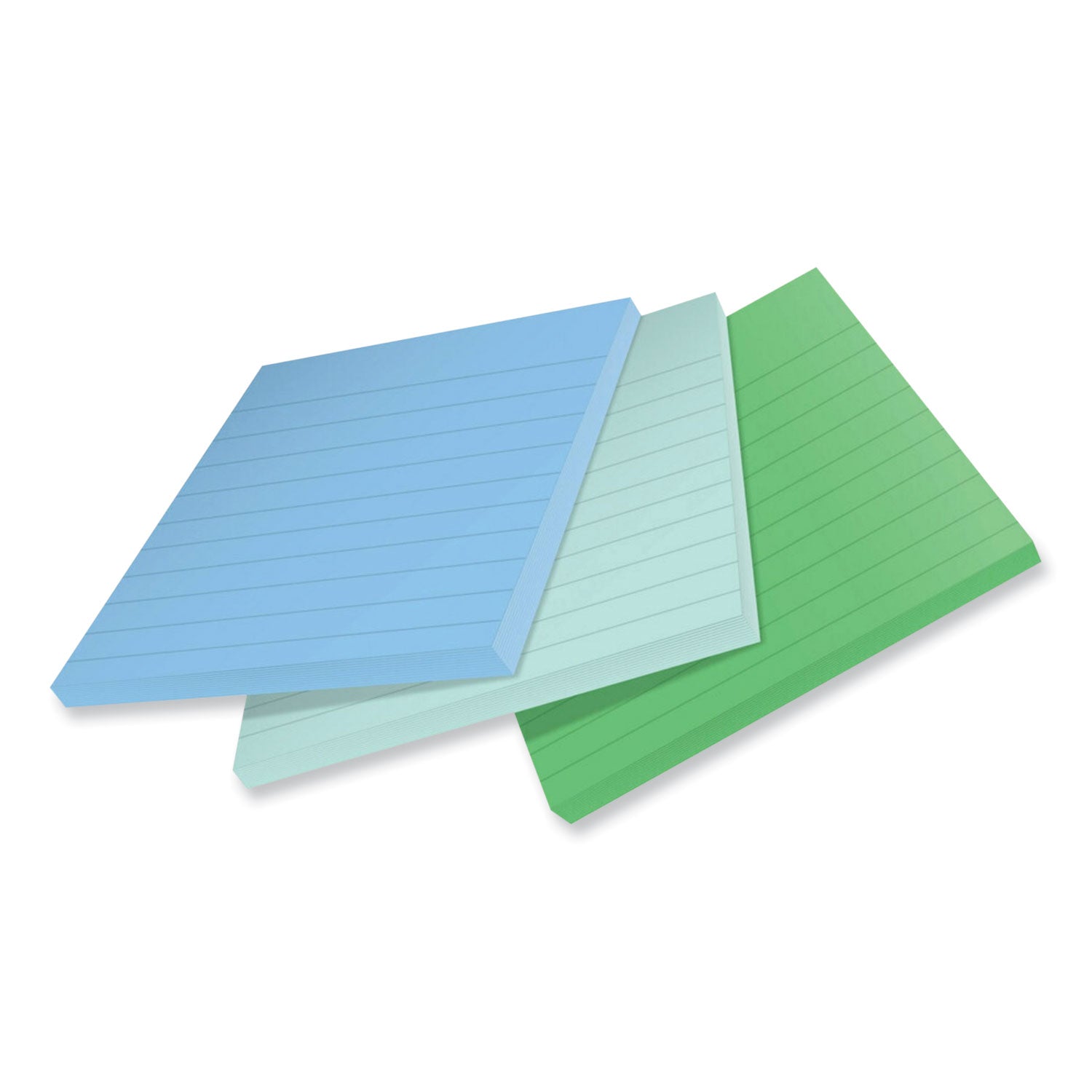 100%-recycled-paper-super-sticky-notes-ruled-4-x-4-oasis-70-sheets-pad-3-pads-pack_mmm675r3sst - 3