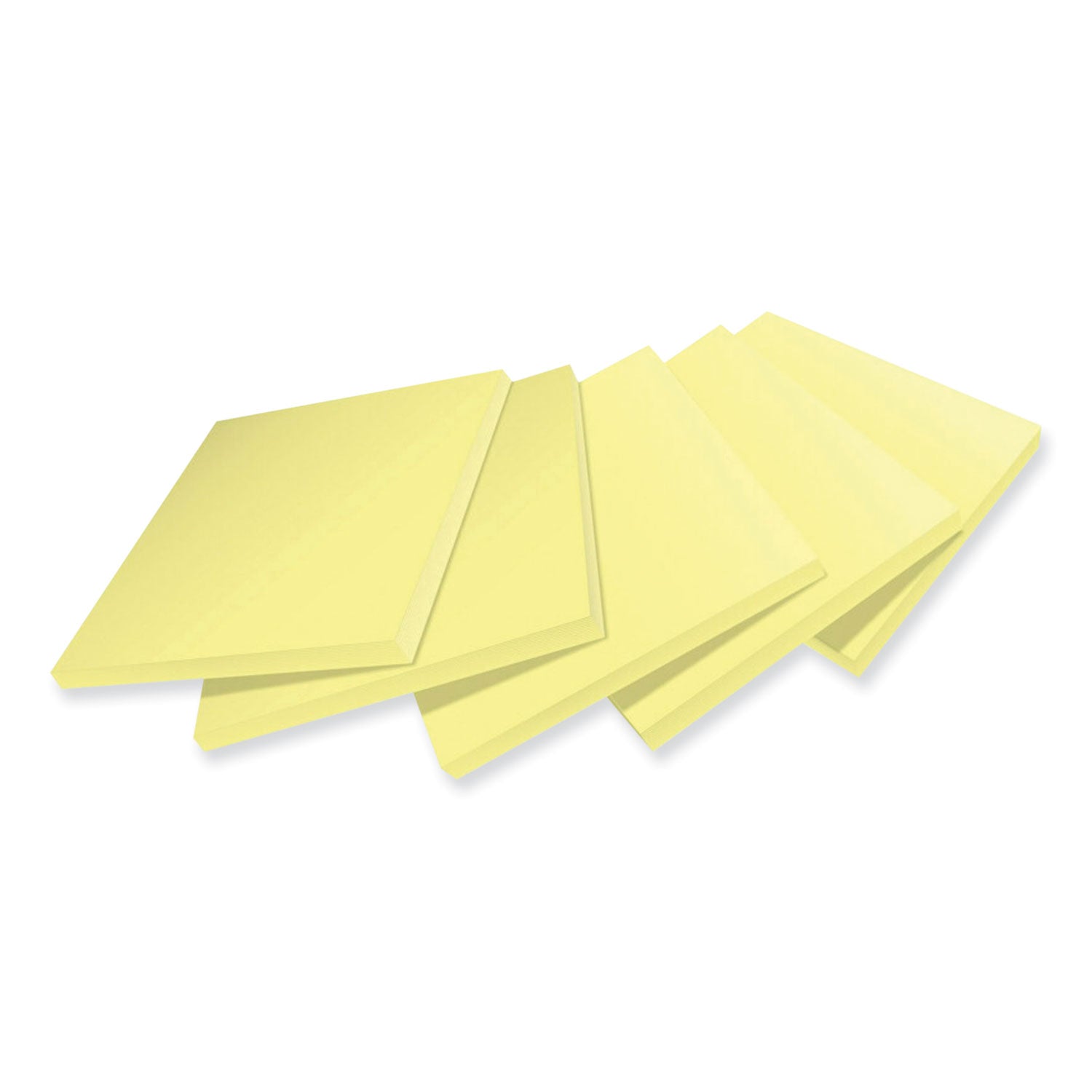 100%-recycled-paper-super-sticky-notes-3-x-3-canary-yellow-70-sheets-pad-5-pads-pack_mmm654r5sscy - 2