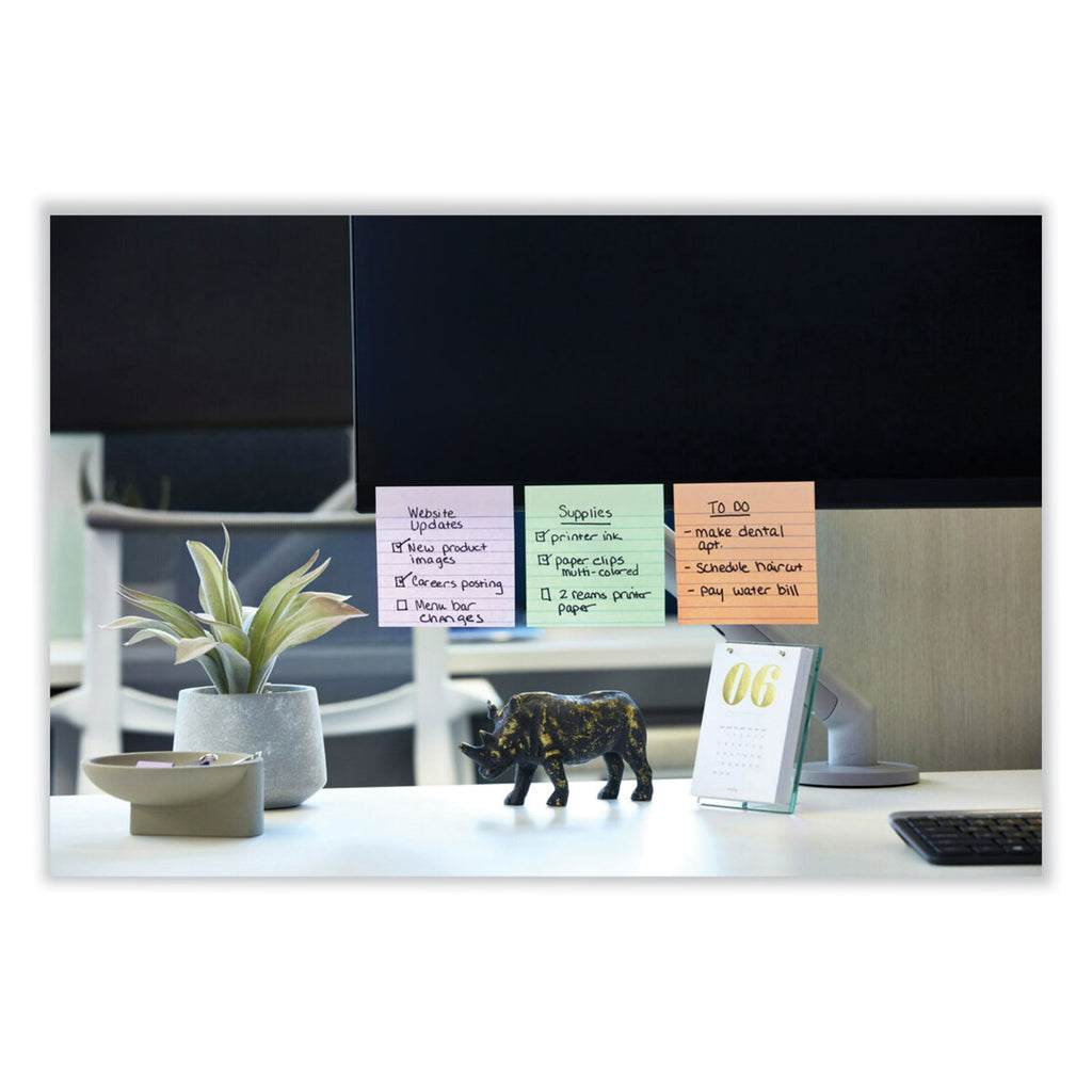 100%-recycled-paper-super-sticky-notes-ruled-4-x-4-wanderlust-pastels-70-sheets-pad-3-pads-pack_mmm675r3ssnrp - 4