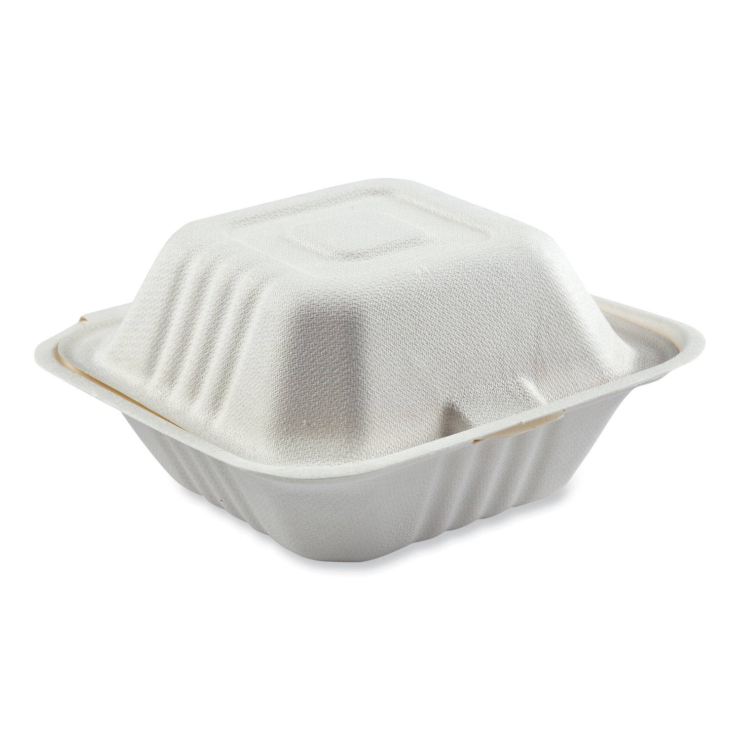bagasse-pfas-free-food-containers-1-compartment-6-x-6-x-319-white-bamboo-sugarcane-500-carton_rpphl66npfa - 1
