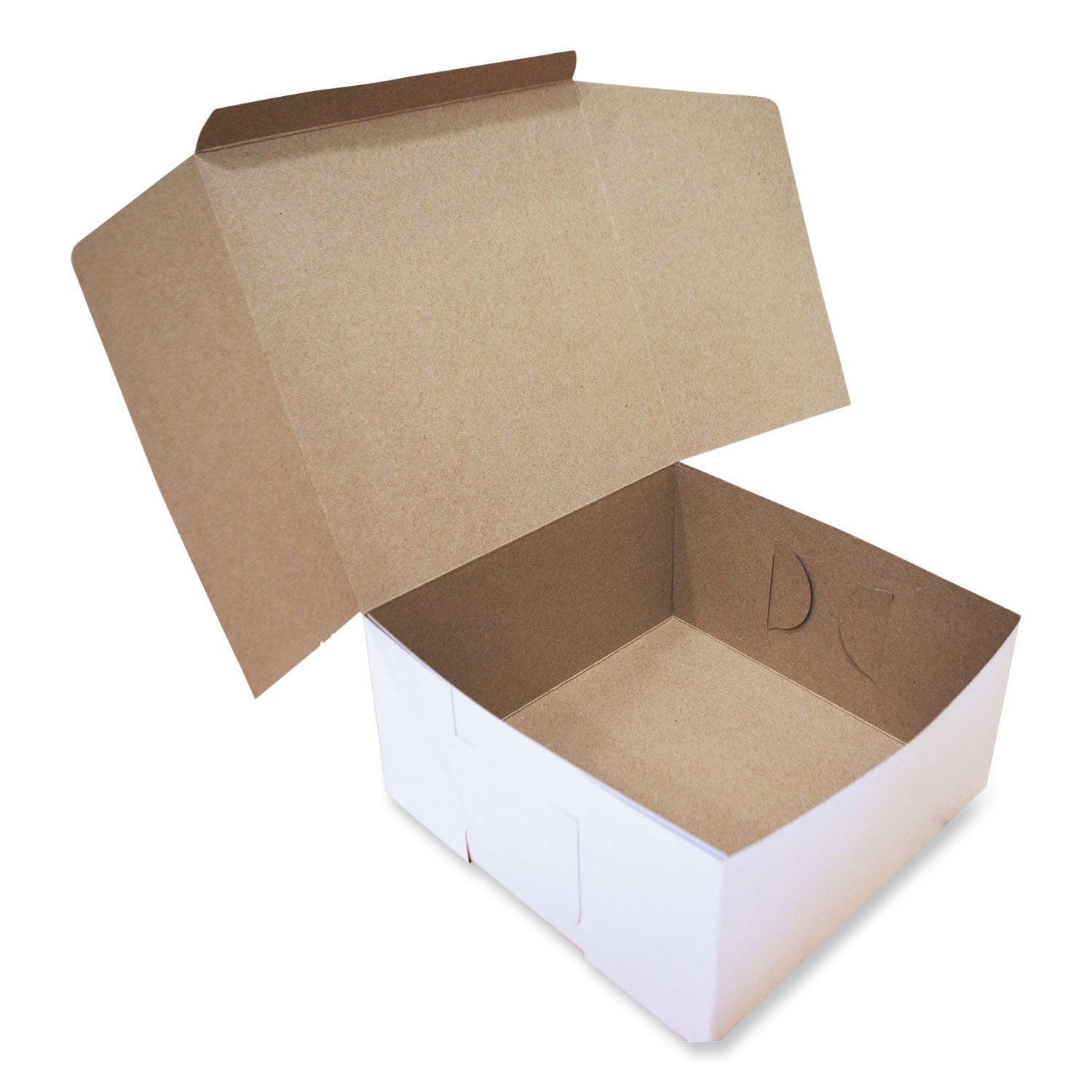 white-one-piece-non-window-bakery-boxes-standard-10-x-10-x-5-white-kraft-paper-100-bundle_sch1576 - 2