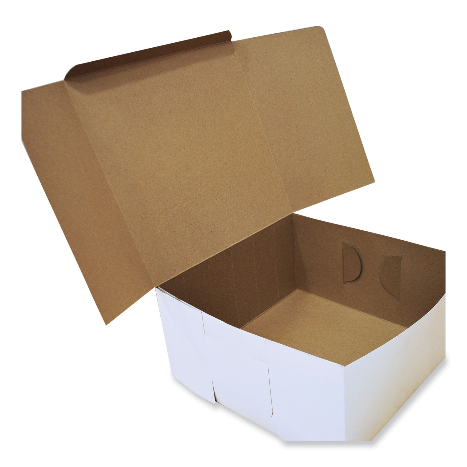 white-one-piece-non-window-bakery-boxes-standard-12-x-12-x-6-white-kraft-paper-50-bundle_sch1589 - 2