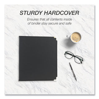 Classic Collection Ring Binder, 3 Rings, 1" Capacity, 11 x 8.5, Black