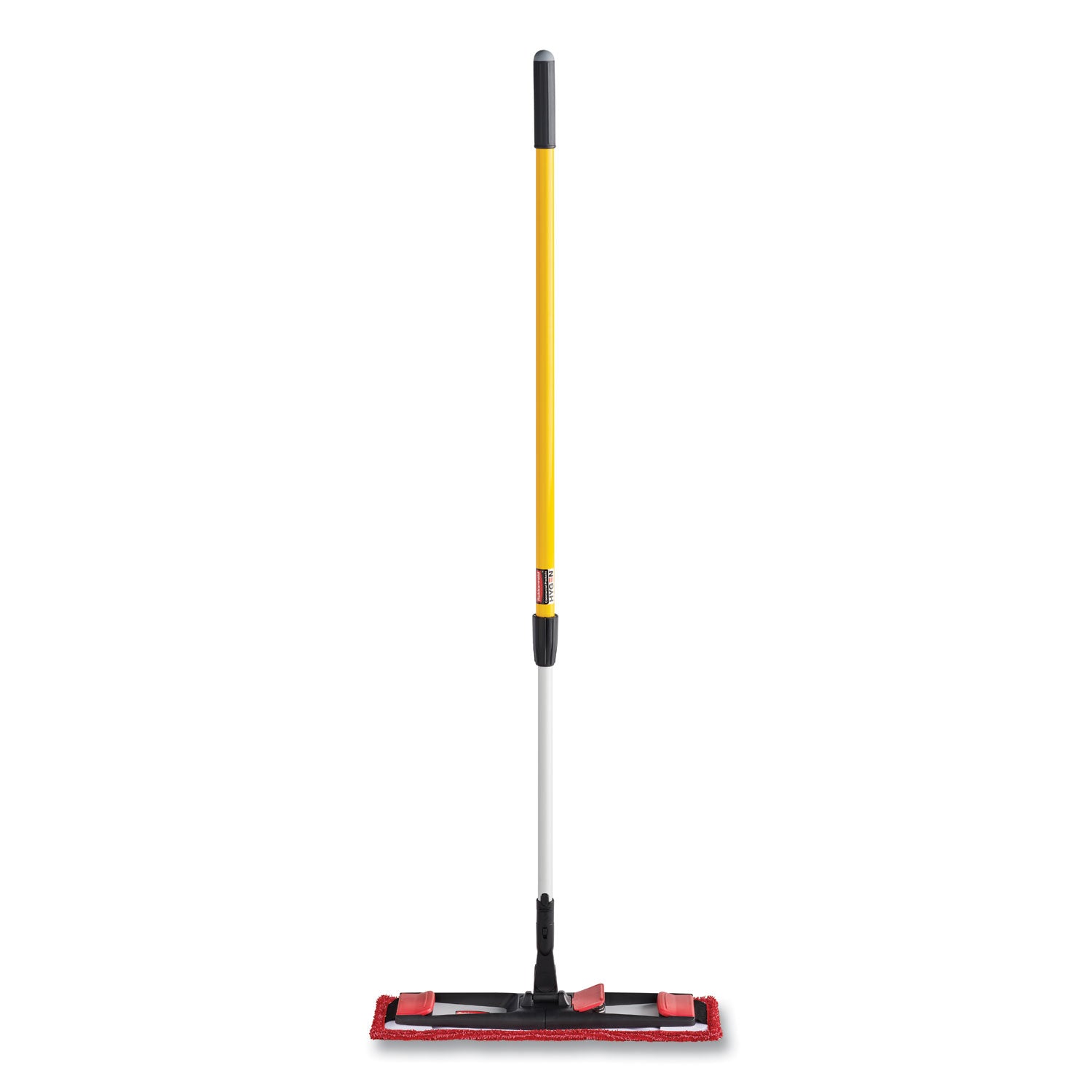 Rubbermaid Commercial Adaptable Flat Mop Microfiber Pad - 19.5" Length x 5.5" Depth - MicroFiber - Red - 1Each - 3