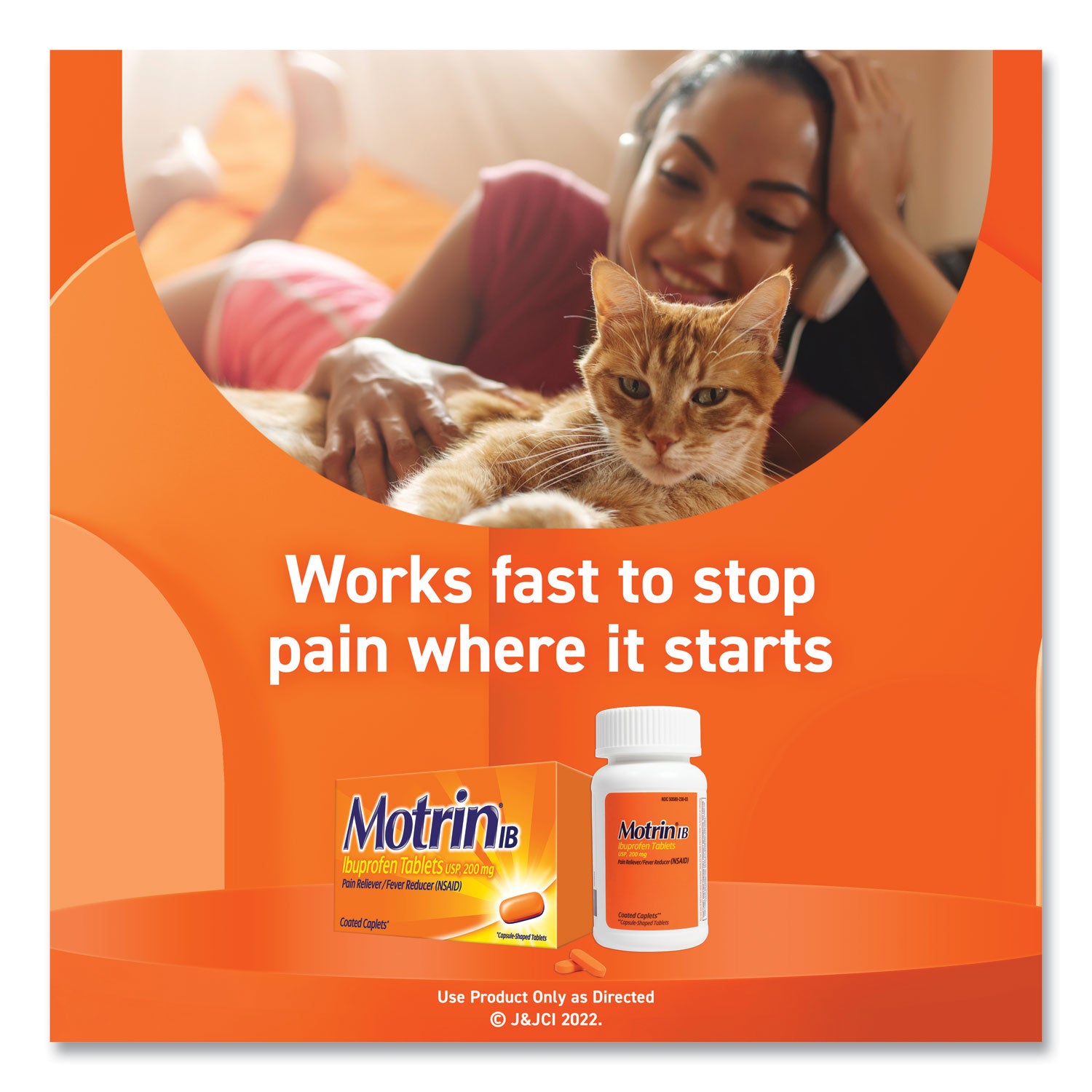 Ibuprofen Tablets, Two-Pack, 50 Packs/Box