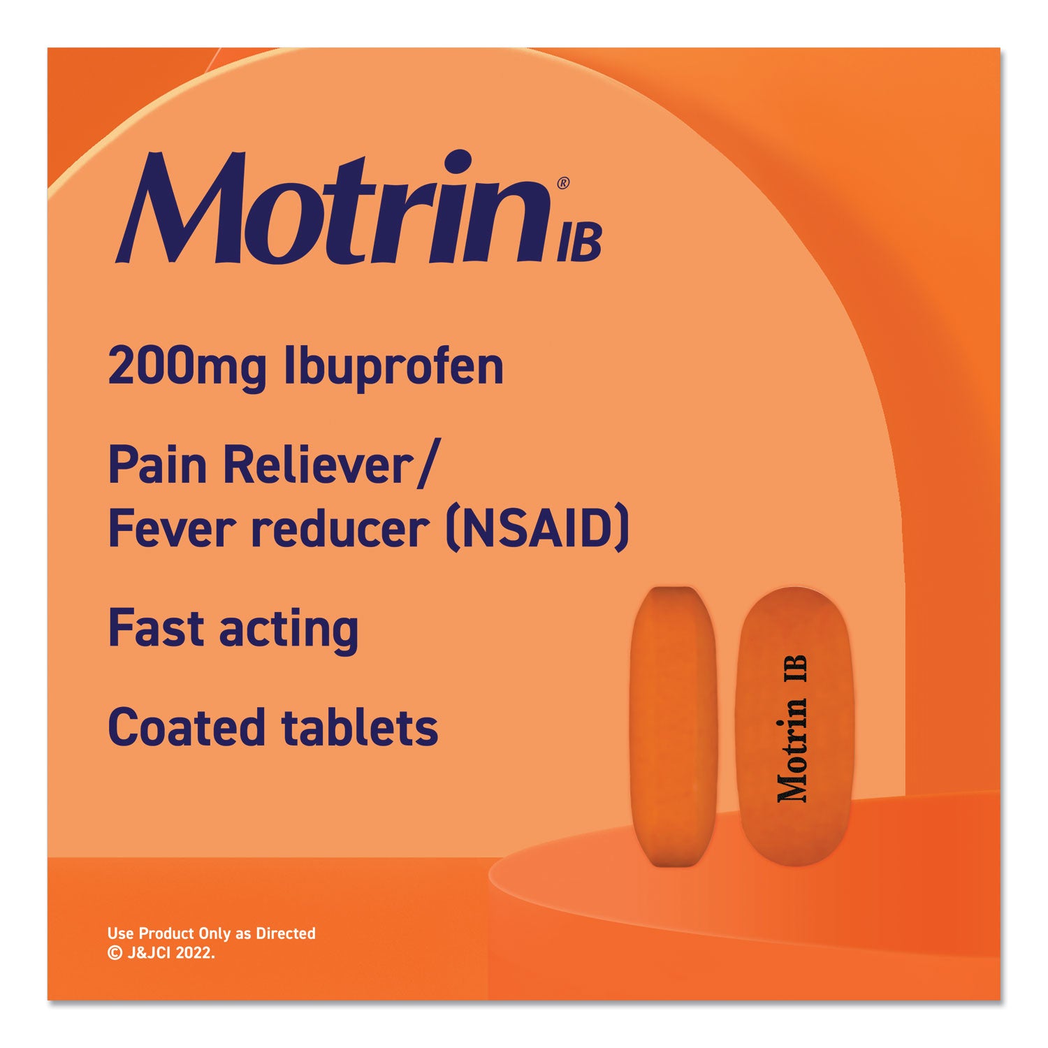 Ibuprofen Tablets, Two-Pack, 50 Packs/Box