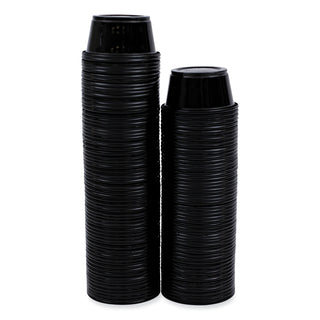 Souffle/Portion Cups, 2 oz, Polypropylene, Black, 125 Cups/Sleeve, 20 Sleeves/Carton