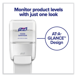 Push-Style Hand Sanitizer Dispenser, 1,200 mL, 5.25 x 8.56 x 12.13, White