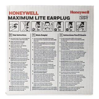 MAXIMUM Lite Single-Use Earplugs, Corded, 30NRR, Green, 100 Pairs