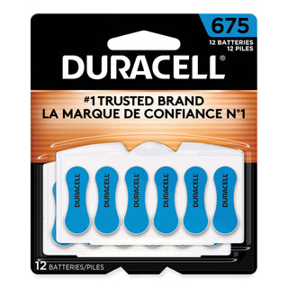 Hearing Aid Battery, #675, 12/Pack - 