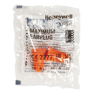 MAXIMUM Single-Use Earplugs, Cordless, 33NRR, Coral, 200 Pairs