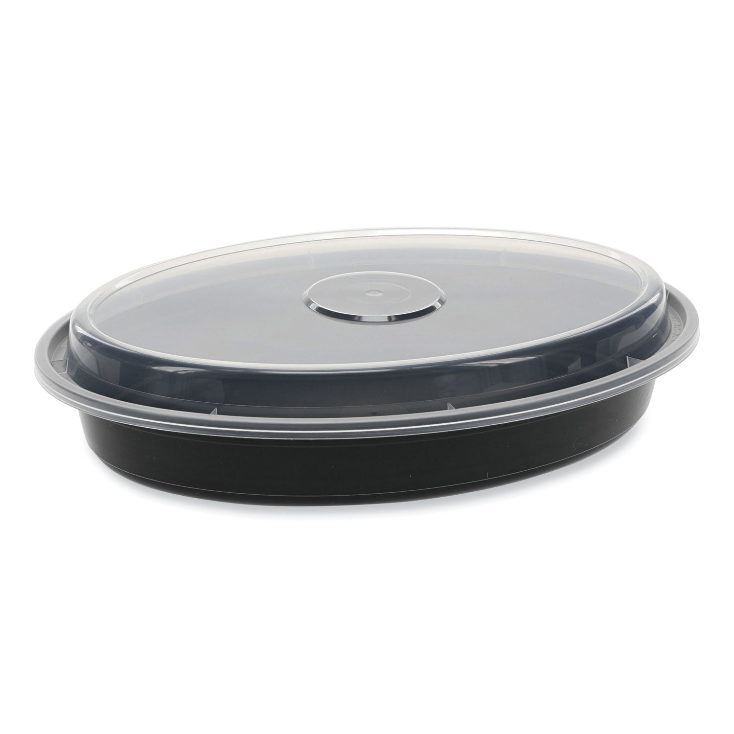 newspring-versatainer-microwavable-containers-oval-24-oz-91-x-67-x-145-black-clear-plastic-150-carton_pctoc24b - 1