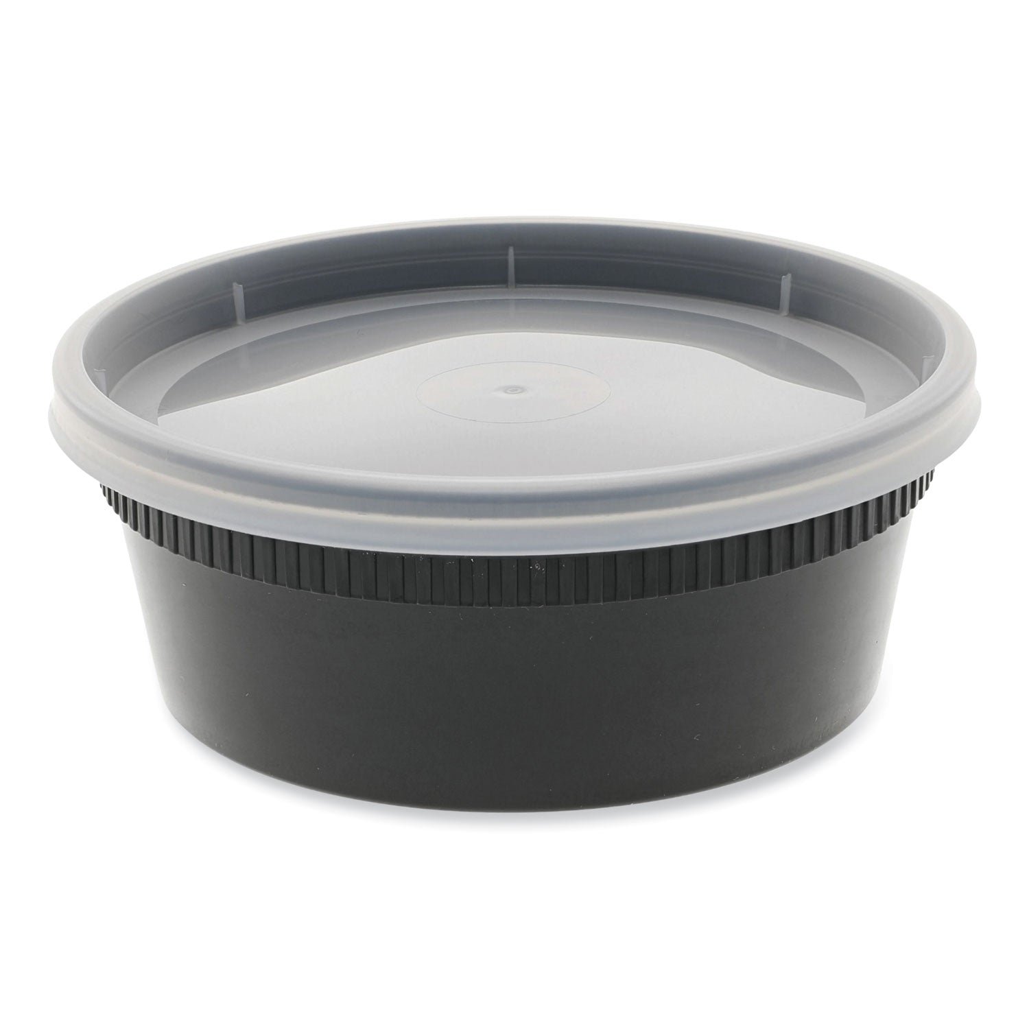 newspring-delitainer-microwavable-container-8-oz-455-x-455-x-18-black-clear-plastic-240-carton_pctyl2508b - 1