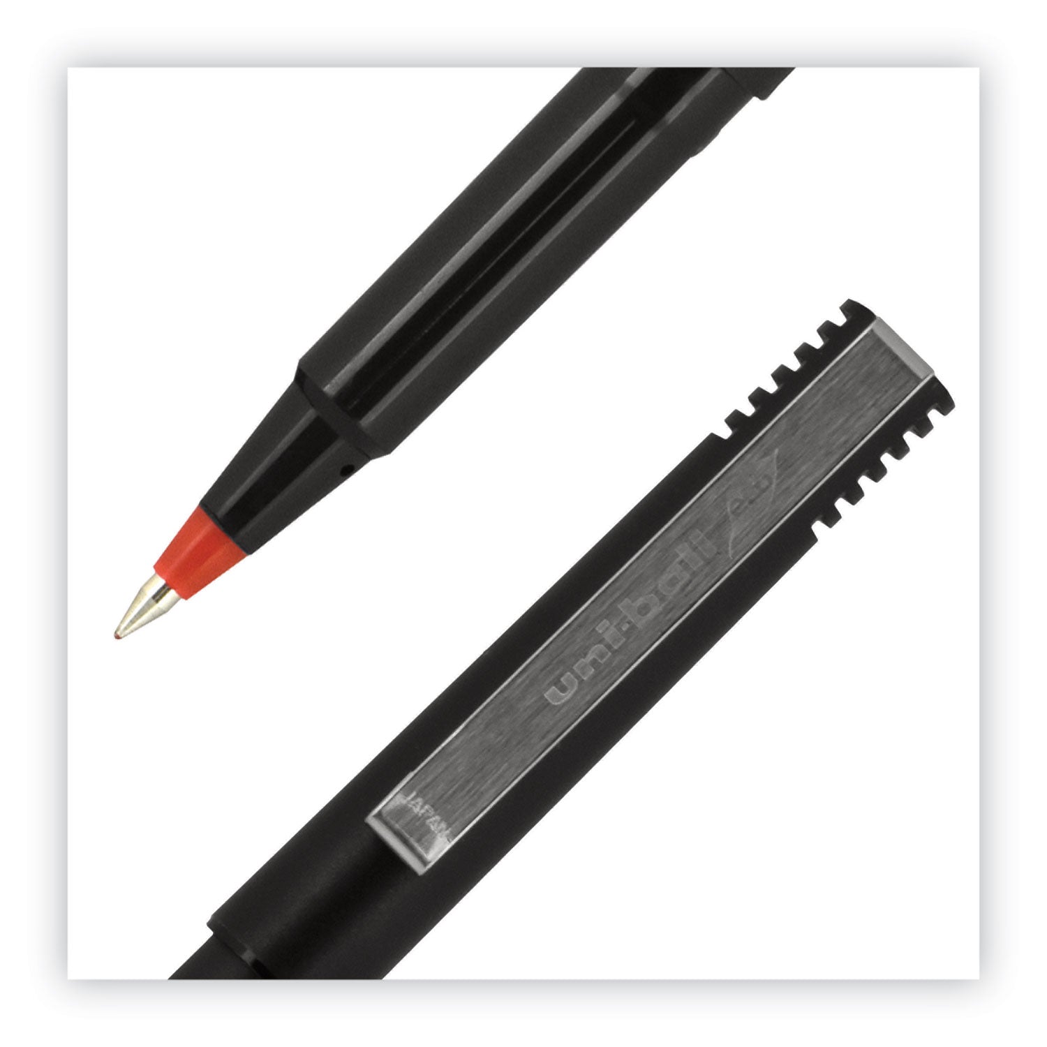 roller-ball-pen-stick-fine-07-mm-red-ink-black-red-barrel-dozen_ubc60102 - 5