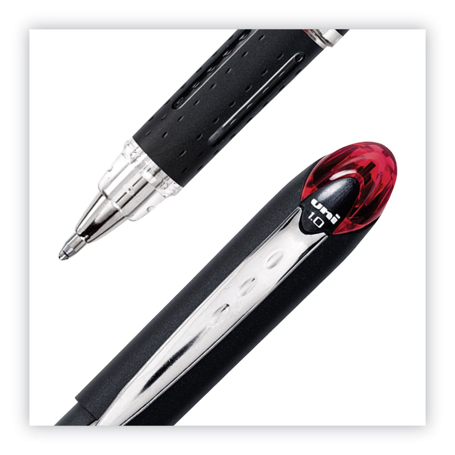 jetstream-hybrid-gel-pen-stick-bold-1-mm-red-ink-black-silver-red-barrel_ubc33923 - 4