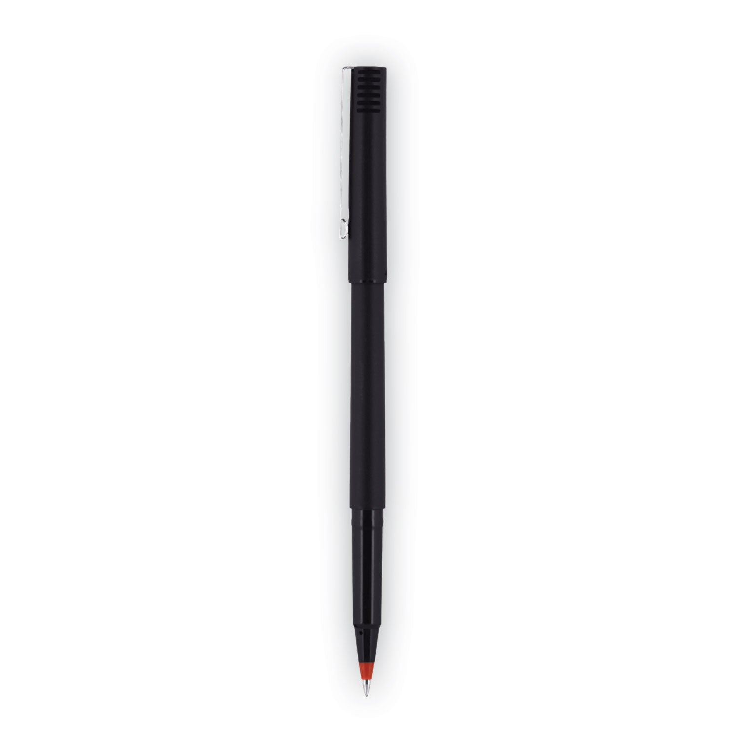 roller-ball-pen-stick-fine-07-mm-red-ink-black-red-barrel-dozen_ubc60102 - 4