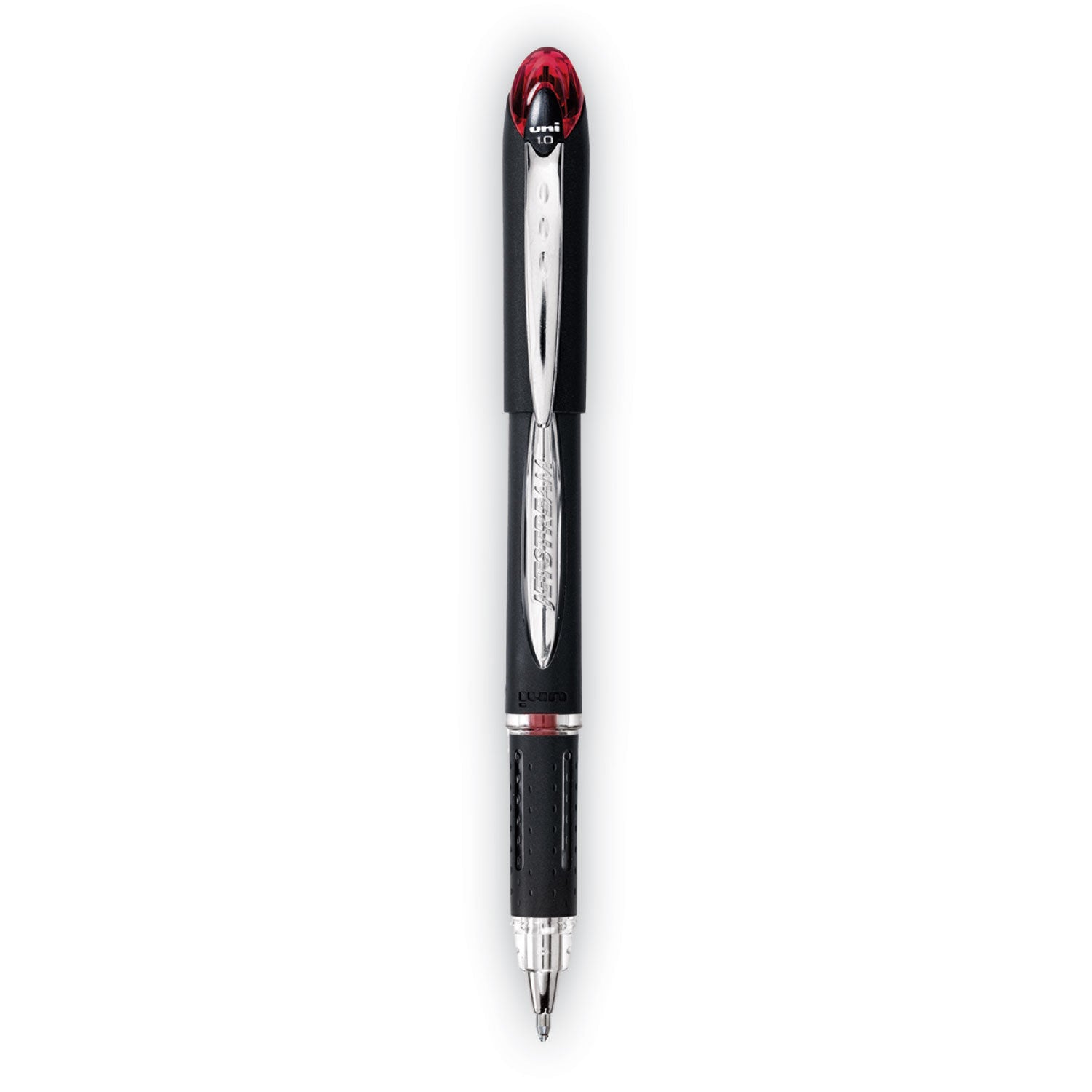 jetstream-hybrid-gel-pen-stick-bold-1-mm-red-ink-black-silver-red-barrel_ubc33923 - 1